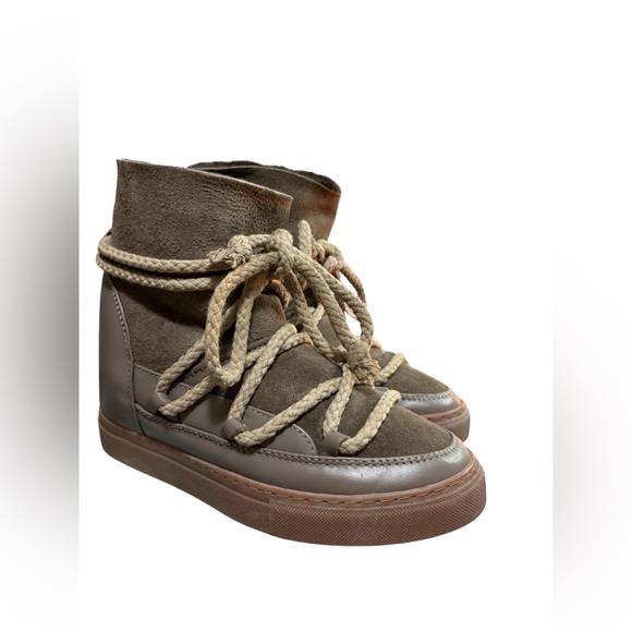 INUIKII Classic Platform Winter Boots Women Taupe Pantone Mocha Mousse Color - Picture 3 of 10